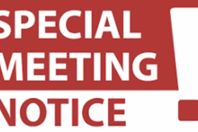 SPECIAL MEETING PUBLIC NOTICE 11/13/2025