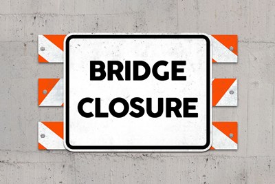 COUNTY LINE ROAD BRIDGE CLOSED