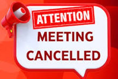December Planning Agency Meeting Cancelled